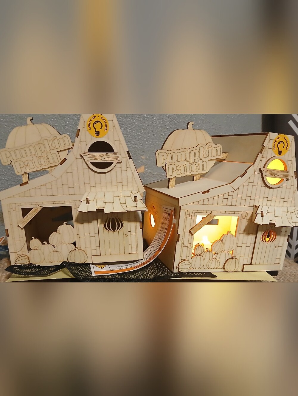 New LED Plywood Halloween Decor - Pumpkin Patch